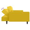 vidaXL Schlafsofa 2-Sitzer Gelb Samt