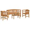 vidaXL Gartenrosen-Lounge-Set 4 pcs Massivholz Akazie