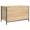 vidaXL Sitzbank mit Stauraum Sonoma-Eiche 80x42,5x50 cm Holzwerkstoff