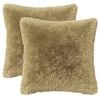 vidaXL Kissen mit Kissen HEERLEN 2 Stk. Hellgrau PV Fleece