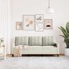 vidaXL 3-Sitzer-Sofa Creme 180 cm Samt