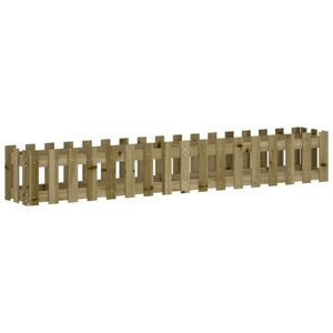 vidaXL Hochbeet Lattenzaun-Design 200x30x30 cm Kiefernholz Impr&auml;gniert