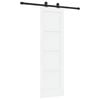 vidaXL Schiebet&uuml;r ORKDAL 61 x 198,5 cm Holzwerkstoff Wei&szlig; und Schwarz