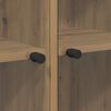 vidaXL Highboard 2 pcs Artisan-Eiche 68 x 37 x 142 cm Holzwerkstoff