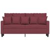vidaXL 2-Sitzer-Sofa Weinrot 140 cm Stoff
