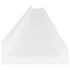 vidaXL Wandregale 4 Stk. Weiß 115x9x3 cm