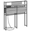 vidaXL Stauraum-Kopfteil mit Regal Grau Sonoma 98 cm Holzwerkstoff