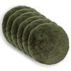 vidaXL Kissenbezug 6 pcs HEERLEN Gr&uuml;n &Oslash; 60 cm PV Fleece