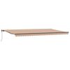 vidaXL Ausziehbare Markise Mehrfarbig 600 x 350 cm Stoff und Aluminium