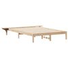 vidaXL Bettgestell mit Nachttischen Natur 140 x 210 cm