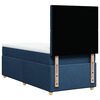 vidaXL Boxspringbett mit Matratze Blau 90x190 cm Stoff