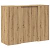 vidaXL Empfangstheke Artisan-Eiche 135x50x103,5 cm Holzwerkstoff