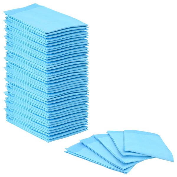vidaXL Haustier Training Pad 50 pcs Blau und Weiß 60 x 60 cm