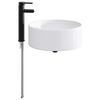 vidaXL Waschbecken f&uuml;rs Badezimmer Matt Schwarz 40,5 x 40,5 x 15,5 cm