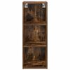 vidaXL H&auml;ngeschrank Ger&auml;ucherte Eiche 30 x 29,5 x 80 cm Holzwerkstoff