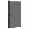 vidaXL Zaunelement 95 x 186 cm WPC und Aluminium Grau