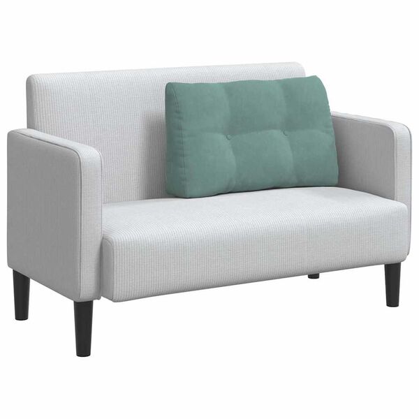 vidaXL R&uuml;ckenkissen Meergr&uuml;n 80 x 24 x 50 cm Samt