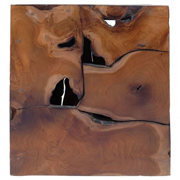 vidaXL Hocker Massivholz Teak