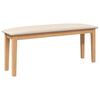 vidaXL Bank 110 cm Massivholz Gummibaum