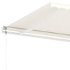 vidaXL Standmarkise Automatisch 600x300 cm Creme
