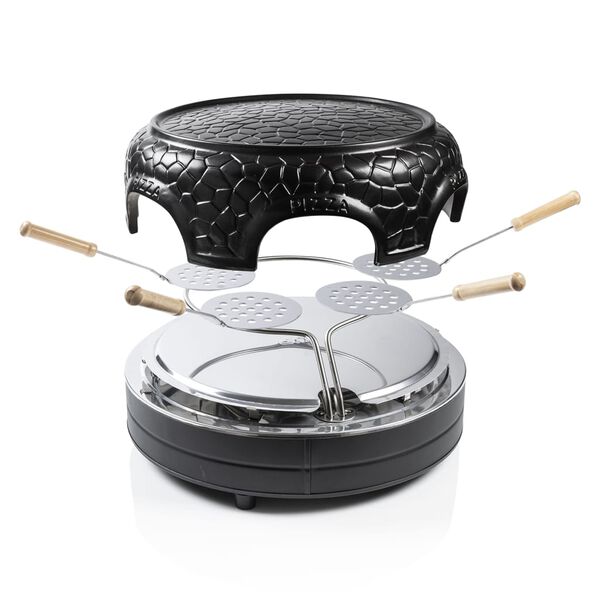 Bestron Pizzetteria f&uuml;r 4 Personen APD400Z 800 W Schwarz