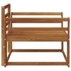 vidaXL Outdoor Mittelsofa Massivholz Akazie Natur