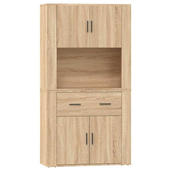 vidaXL Highboard Sonoma-Eiche Holzwerkstoff