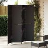 vidaXL Raumteiler Schwarz 195 x 180 cm Poly-Rattan