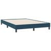 vidaXL Boxspringbett ohne Matratze Dunkelblau 160x220 cm Samt