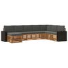 vidaXL Outdoor-Sofagarnitur 8 stk. Natur und Anthrazit