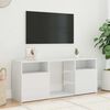 vidaXL TV-Schrank mit LED-Leuchten Wei&szlig; 120x30x50 cm