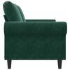 vidaXL 2-Sitzer-Sofa Dunkelgr&uuml;n 140 cm Samt