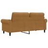 vidaXL 2-Sitzer-Sofa Braun 140 cm Samt