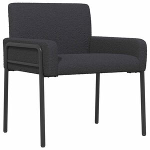 vidaXL Akzentstuhl Dunkelgrau Boucl&eacute;