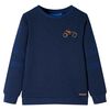Kinder-Sweatshirt Marineblau Melange 140