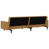 vidaXL Schlafsofa 2-Sitzer Braun Samt