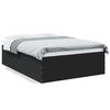 vidaXL Bettgestell Schwarz 140x200 cm Holzwerkstoff