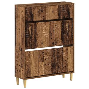 vidaXL Schuhschrank DELFT 78 x 24 x 103 cm Holzwerkstoff Altholz