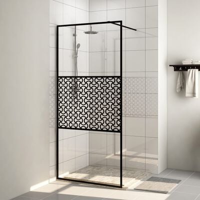 vidaXL Duschwand für Begehbare Dusche mit Klarem ESG Glas 90x195 cm