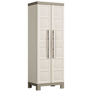 Keter Lagerschrank mit Einlegeb&ouml;den Excellence Beige und Taupe 182 cm