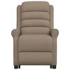 vidaXL Massagesessel mit Aufstehhilfe Cappuccino-Braun Kunstleder