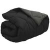 vidaXL Winterbettdecke Schwarz und Anthrazit 200 x 140 cm Mikrofaser