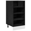 vidaXL K&uuml;chenunterschrank Schwarz Eichen-Optik 40 x 44,5 x 81,5 cm