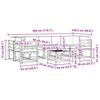 vidaXL Outdoor-Sofagarnitur mit Kissen 8 pcs Natur und Beige