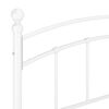 vidaXL Bettgestell Wei&szlig; Metall 140x200 cm
