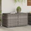 vidaXL Gartenschrank Grau 110x55x60,5 cm Poly Rattan