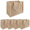 vidaXL Jute-Handtaschen 5 Natur 26 x 22 x 14 cm 100% Tossa-Jute