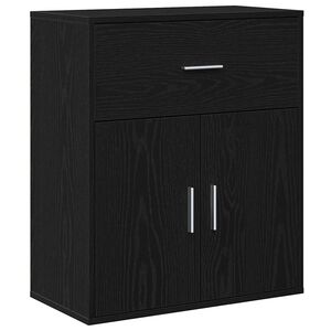 vidaXL Sideboard Schwarz Eichen-Optik 60 x 31 x 70 cm Holzwerkstoff