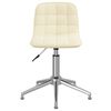 vidaXL B&uuml;rostuhl Drehbar Creme Stoff