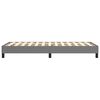 vidaXL Boxspringbettgestell Dunkelgrau 100x200 cm Stoff